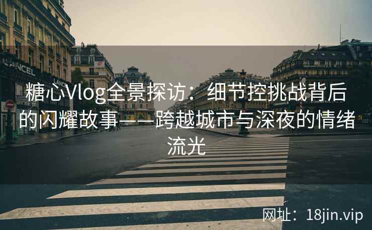 糖心Vlog全景探访:细节控挑战背后的闪耀故事——跨越城市与深夜的情绪流光