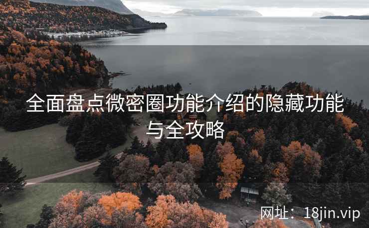 全面盘点微密圈功能介绍的隐藏功能与全攻略