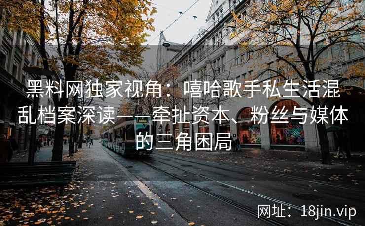 黑料网独家视角：嘻哈歌手私生活混乱档案深读——牵扯资本、粉丝与媒体的三角困局