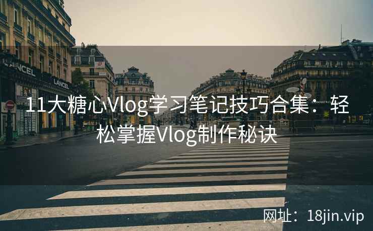11大糖心Vlog学习笔记技巧合集：轻松掌握Vlog制作秘诀